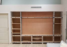 Meuble Tv Structure Metallique Plaquee Fabriquer Meuble Tv Fabrication Meuble Meuble Tv