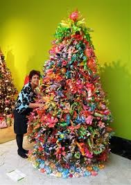 Tree Decorated With Plastic Bottles Christmas Cookies Decorated Recycled Art Bottle Crafts