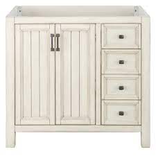 Whether your bathroom features a rustic, country, or traditional design, there's an antique vanity cabinet model with single sink or double sink options that will bring that distinctive, unique character to your home. Foremost Hiland 36 W X 21 1 2 D Bathroom Vanity Cabinet At Menards