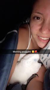 Morning snuggles with our little Birdie ❤️