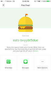 Ubereats Promo Code Discount Discount Ubereats 10 Off Order Free Food Coding Promo Codes
