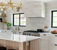 Tags fullmer kitchen how to ikea kitchen semihandmade video. Kitchen Backsplash Range Hood By Chris Loves Julia Bedrosians Tile Stone