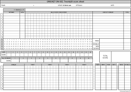 Scoring baseball/softball games has entered take your portable computer to the game (or enter your score sheet later on your desktop computer). Cricket Score Sheet Template Free Download Speedy Template