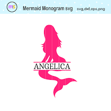 Free Free Mermaid Monogram Svg 558 SVG PNG EPS DXF File