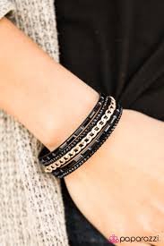 Black And Gold Wrap Bracelet Paparazzi Paparazzi Front Row Fabulous Gold Wrap Bracelet In 2020 Gold Wrap Bracelet Wrap Bracelet Black Rhinestone