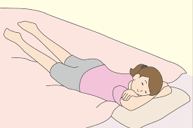 フリーイラスト] 布団の上でうつ伏せになって眠る女性 | パブリックドメインQ：著作権フリー画像素材集
