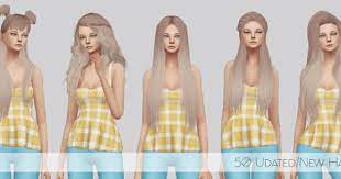 Mega Hair Pack For The Sims 4 Spring4sims Hair Pack Sims Sims 4