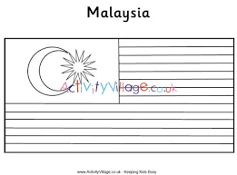 Enjoy colouring in the unusual flag of sri lanka. Malaysia Flag Colouring Page