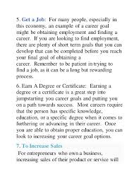 Personal goals can also resonate with the interviewers. What Are Your Career Goals Page 3 Line 17qq Com