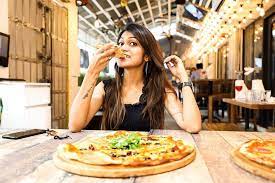 caught hogging a pizza at lighthousecafemumbai in the lenses of niraliphotography you can imagine my love for pizzas from my rece food lover foodie food