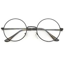 Black And Clear Glasses Frames Classic Clear Round Full Metal Clear Lens Glasses Perfect Pair Of Clear Glasses For Any Occasion Dimens Fashion Eye Glasses Retro Glasses Wire Rimmed Glasses