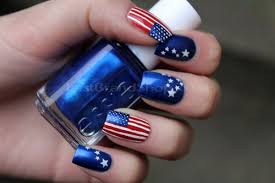 A very pretty blue nail idea is a gentle ombre. 30 American Flag Inspired Stripes And Stars Nail Ideas Tutorials Hative