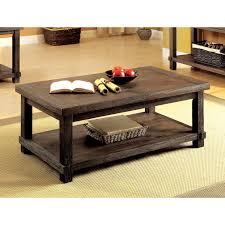 Furniture Of America Mena Rustic Walnut Solid Wood Coffee Table Overstock 14793461
