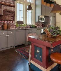 Red White And Blue Kitchen Decor American Kitchen Style Timeless Kitchen Farmhouse Style Kitchen Cabinets Farmhouse Style Kitchen