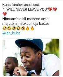 Great comedians like erick omondi, mca tricky. 29 Funniest Kenyan Memes 2019 Factory Memes In 2021 Funny Ex Memes Ex Memes Girlfriend Humor