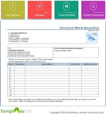 Maybe you would like to learn more about one of these? Electrical Work Quotation Format Word Excel Template124