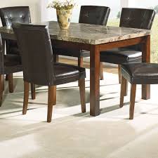 Steve Silver Furniture Montibello Large Dining Table In Multi Step Rich Cherry Marble Top Stylish Dining Room Dining Room Table Marble Large Dining Table