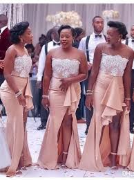 Country Nigerian Bridesmaid Dresses Strapless Lace Mermaid Maid Bridesmai Bridesmaid Dresses Strapless Bridesmaid Dresses Plus Size Mermaid Bridesmaid Dresses