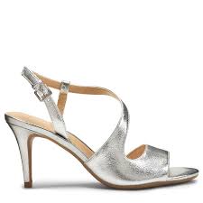 aerosoles womens parkway sandals silver leather in 2019