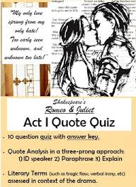 Average score for this quiz is 6 / 10. Romeo And Juliet Quote Quiz Worksheets Teaching Resources Tpt