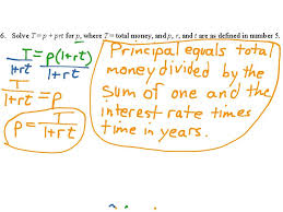 5 6 Literal Equations Reviewing And Foreshadowing Math Algebra