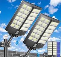 4800W Solar Street Light - 240,000 LM LED Outdoor Light With Motion Sensor  & Remote, For Parking Lots & Yards