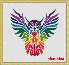 See more ideas about cross stitch patterns, cross stitch, stitch patterns. Cross Stitch Pattern Bird Owl Vintage Abstract Rainbow Monochrome Silhouette Counted Cross Stitch Pattern Instant Download Epattern Pdf File Pajaros Punto De Cruz Patrones De Puntos Animales Punto De Cruz