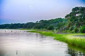 A Fish Jumps Out Of The Cape Fear River Near Fort Fisher Air