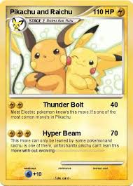 Pokemon Pikachu And Raichu