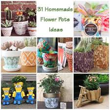 Discover out diy plant pot ideas that will help you put the most stunning plant displays around your home. 31 Fascinating Homemade Flower Pots Ideas Gardenoid