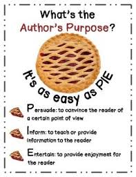 Determining The Authors Purpose Is Easy As P I E Authors