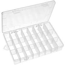 Wankausonline Clear Dividers Box 24 Grids Adjustable Plastic Jewelry Organizer And Sto Diy Storage Containers Jewelry Organizer Storage Craft Storage Solutions