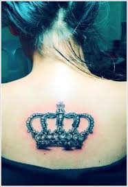 Both the tattoos are done in black ink with additional effect using grey. Queen Crown Tattoo Shoulder Novocom Top