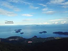 Panoramic view from tower of heaven (menara kayangan) on mount silam over darvel bay. Menara Kayangan Tempat Menarik Di Lahad Datu Sabah Tempat Menarik