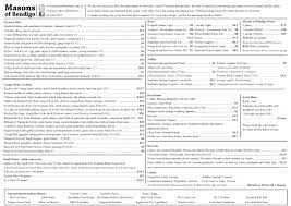 Masons Of Bendigo Menu Mason Bendigo Wines