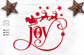 Joy Cut File And Clipart Christmas Svg Graphic By Graphichousedesign Creative Fabrica