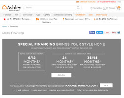 Ashley Furniture Credit Card Application Online