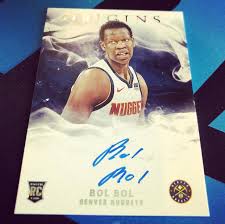 Thanks for watching plz subscribe Bol Bol S Upcoming Autographed Rookie Card Image Via Paniniamerica Denvernuggets