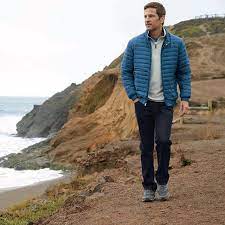 Chilly Beach Walks Call For Our New Lightweight Down Outerwear Coat Jacket Mensfas Menswear Mens Fashion Beach Walk