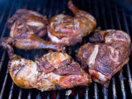 Maybe you would like to learn more about one of these? Slashed Cornell Chicken Quarters Food Fire
