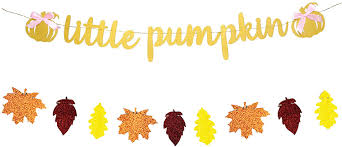 See more ideas about fall thanksgiving, fall decor, fall halloween. Party Supplies Gold Glitter Little Pumpkin Banner With Pumpkin Fall Leaves For Pumpkin Baby Shower Party Decorations Thanksgiving Fall Theme Baby Shower Kid S Birthday Party Decorations Toys Games