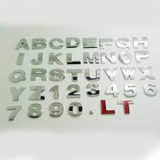 Limited time sale easy return. Car 25mm 3d Metal Arab Number English Letter 1234567890 Abcdefghigklmnopqrstuvwxyz Digital Diy Badge Logo Decoration Stickers Car Stickers Aliexpress