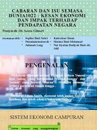 Alasan pendapatan perkapita sebagai indikator keberhasilan pembangunan ekonomi adalah karena, pendapatan perkapita yang semakin naik, disebabkan oleh stabilitas perekonomian yang baik pula. Kesan Ekonomi Dan Impak Kepada Pendapatan Negara 2