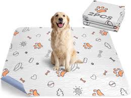 Large Washable Dog Training Pads - Super Absorbent & Waterproof - 2 Pack