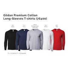Gildan Premium Cotton Long Sleeves T Shirts 76400