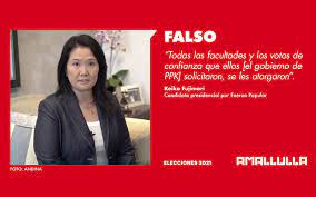Jóvenes fuerza popular keiko, lima. Red Ama Llulla Version De Keiko Fujimori Sobre Votos De Confianza De Fuerza Popular Es Falsa Ideele Radio