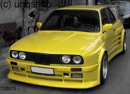 Your car will appear to hug the ground with this front lip. Body Kit Wide Bmw 3 Series E30