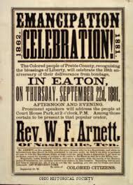 It added moral force to the union cause and strengthened the union both militarily. Emancipation Proclamation Ohio History Central