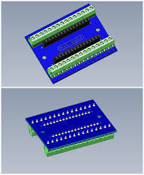 Freeduino nano is a low cost arduino nano compatible board with mini usb connector using smd components freeduino nano. Arduino Nano Terminal Adapter Deek Robot 3d Cad Model Library Grabcad