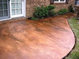 Once acid stained, the color of the concrete is permanently altered. Acid Stained Concrete